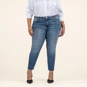 Kut from the Kloth Womens Jeans Reese High Rise Ankle Straight Denim Size 18W